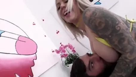AllAnal.com: Inked Val Steele throat fucking ass to mouth
