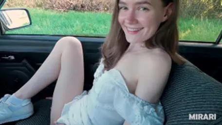 Blonde girl gets throat-fucked