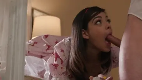 New Sensations: Brunette latina Harmony Wonder cum on face